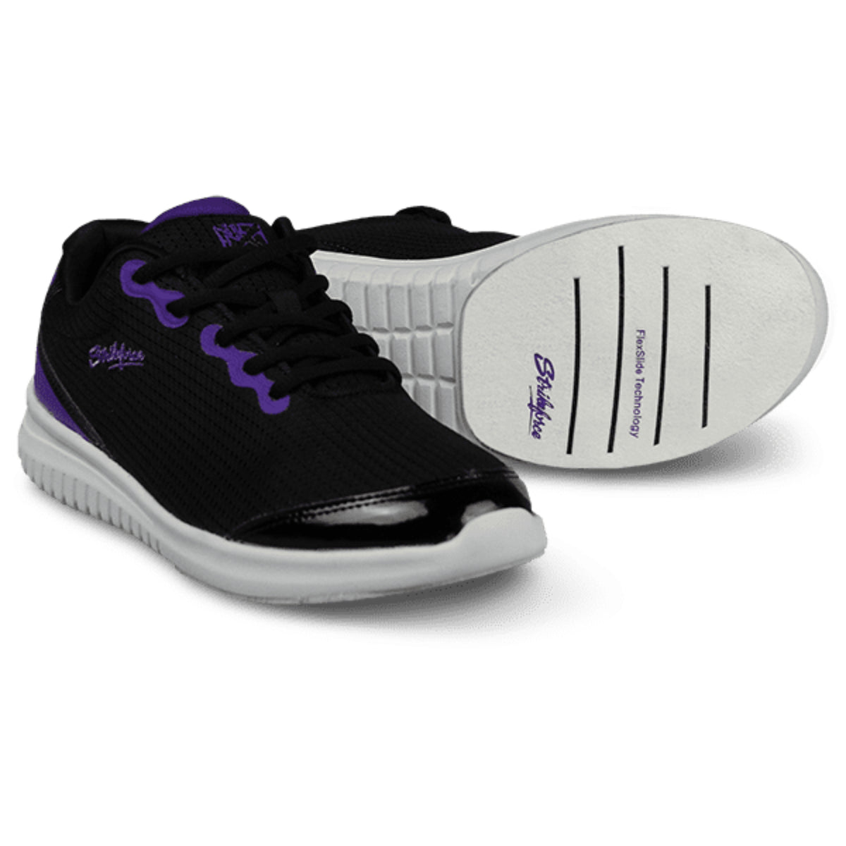 KR Strikeforce Glitz Black Purple Women’s Bowling Shoes