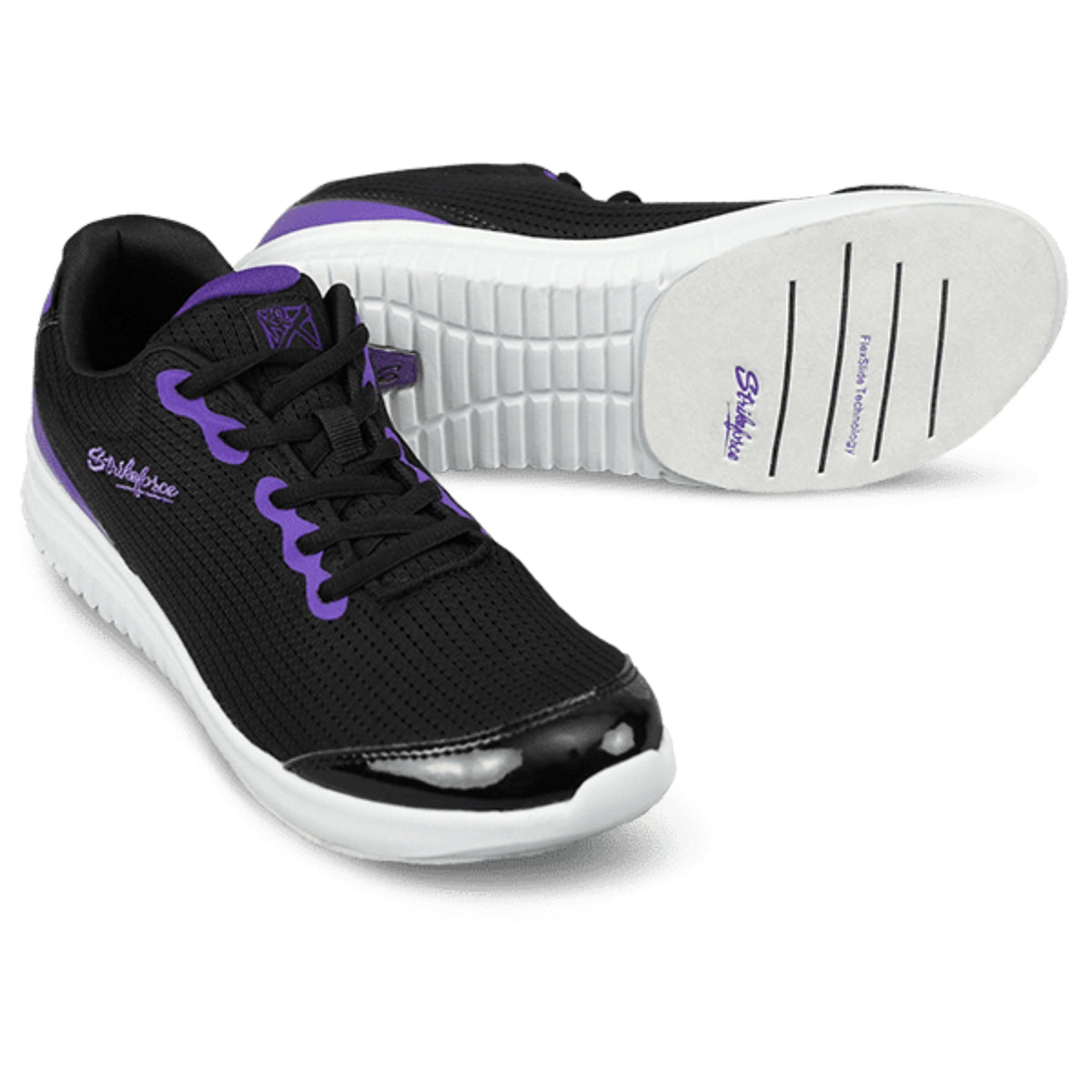 KR Strikeforce Glitz Black Purple Women’s Bowling Shoes