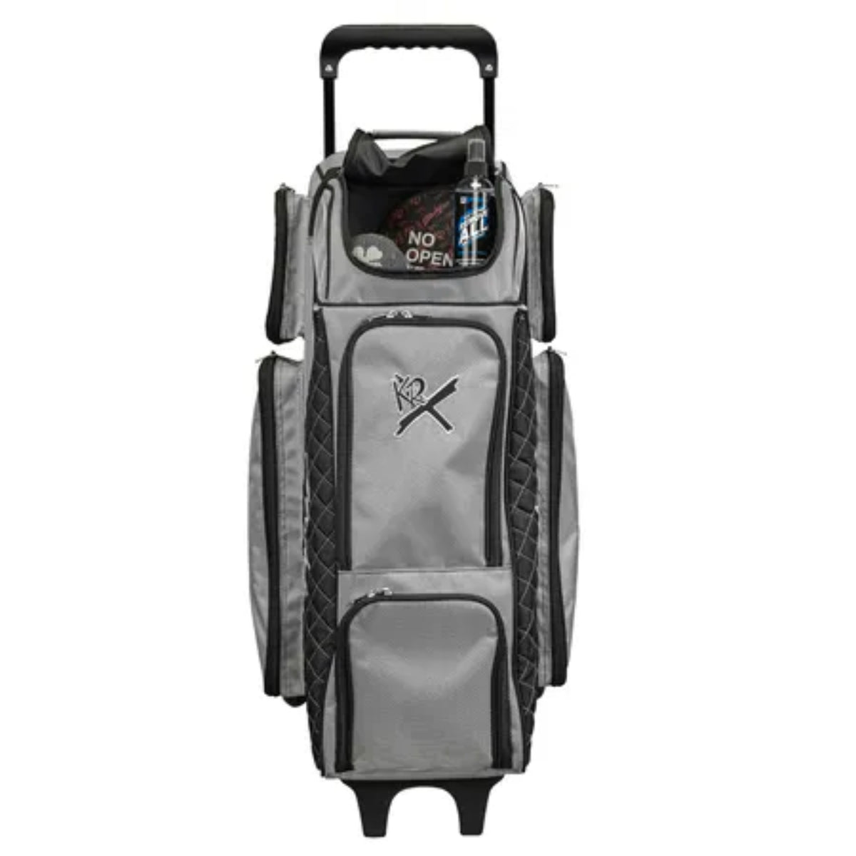 KR Strikeforce Royal Flush 4 x 4 Roller Silver Black Bowling Bag