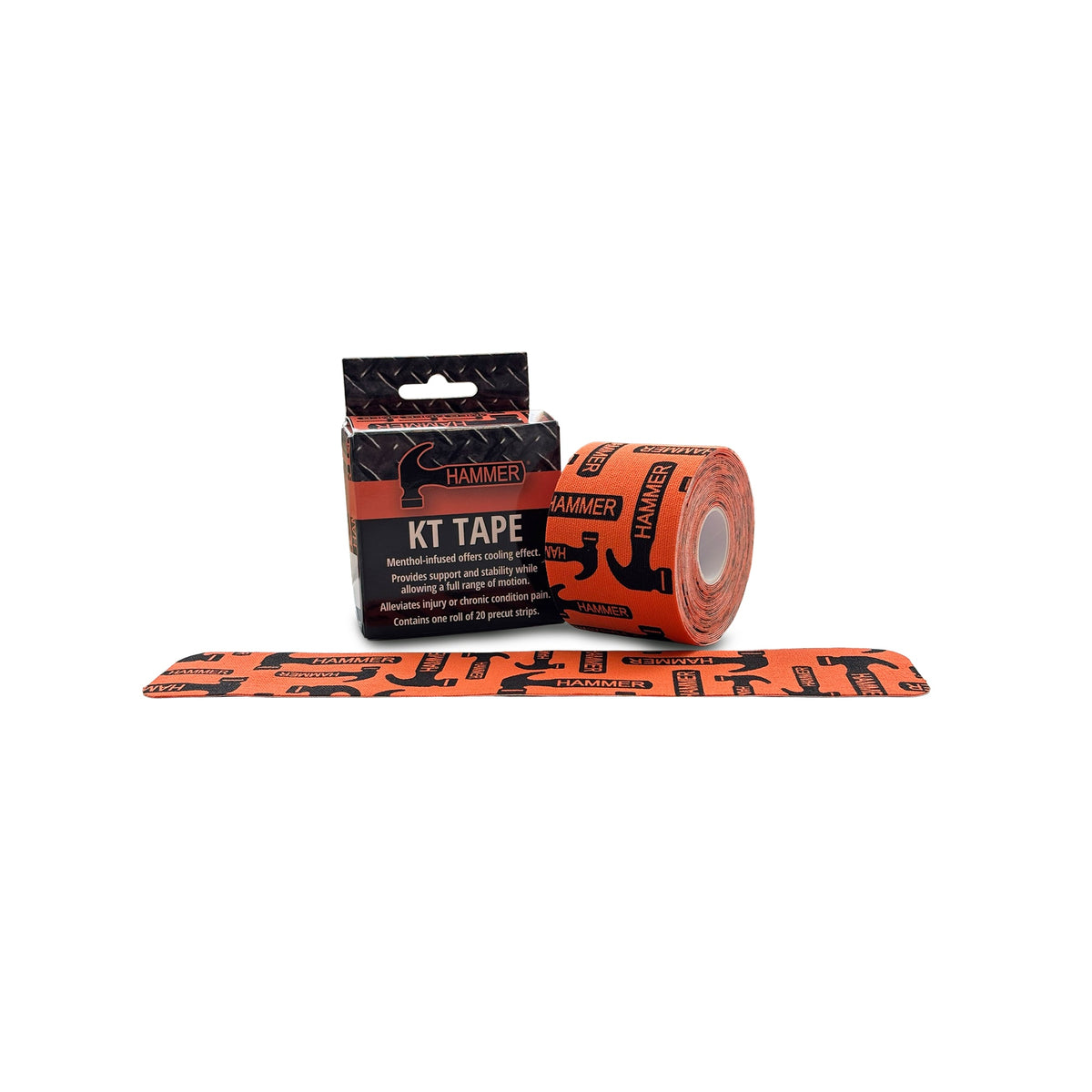 Hammer Menthol KT Tape - Roll of 20 - KT Tape Box-Roll-Strip 1600x1600