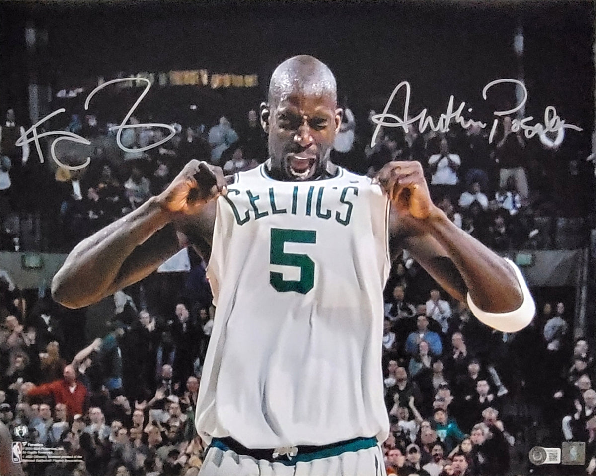 Kevin Garnett Autographed Boston Celtics 16x20 Photo W/ Anything is Possible Beckett Witnessed