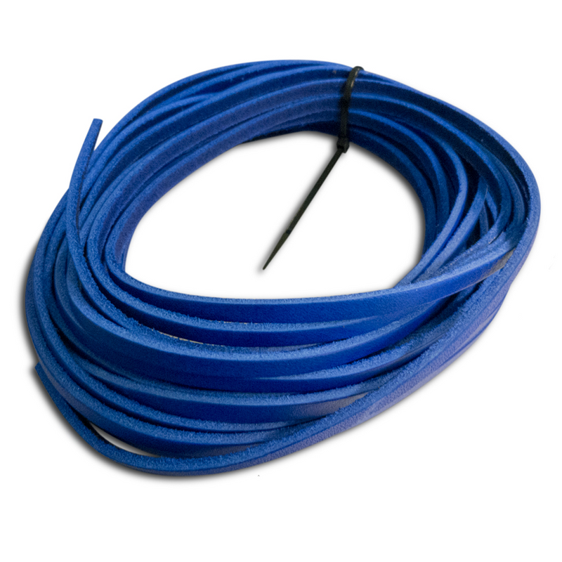 Rawlings Glove Re-Lace Pack featuring durable blue leather laces used to repair, replace, or restore lacing on baseball and softball gloves. ⚾