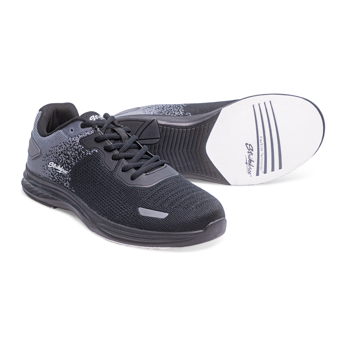KR Strikeforce Wingman Men's Bowling Shoes - Black/Carbon in Black/Carbon - set up 2