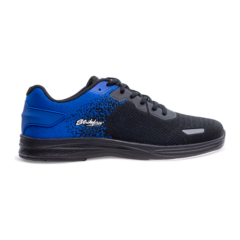 KR Strikeforce Wingman Men's Bowling Shoes - Black/Royal in Black/Royal - lateral