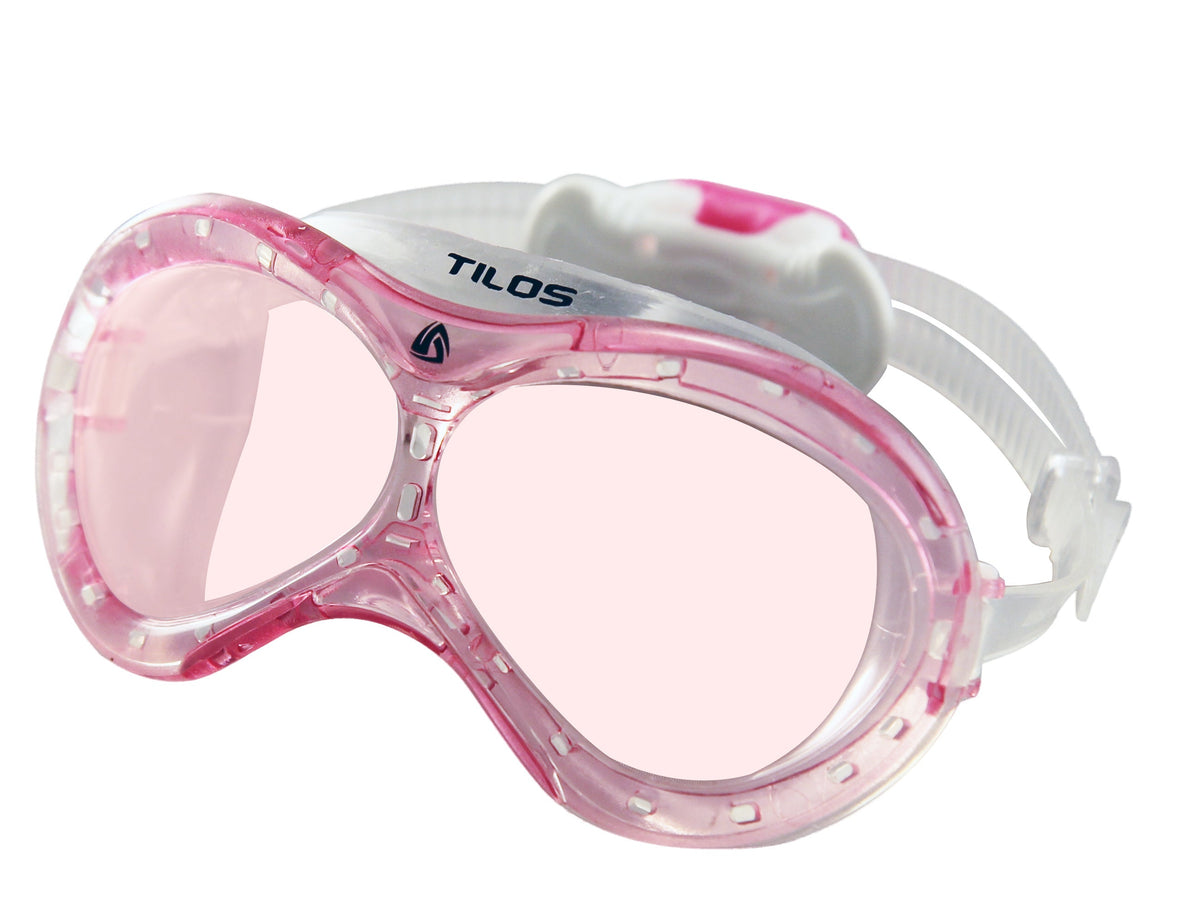 Tilos Dyno Toddler Swim Mask, Soft Silicone Swim Goggles for Kids, Twin Lens, Pool and Bath, Quick-Adjust Strap, One Size