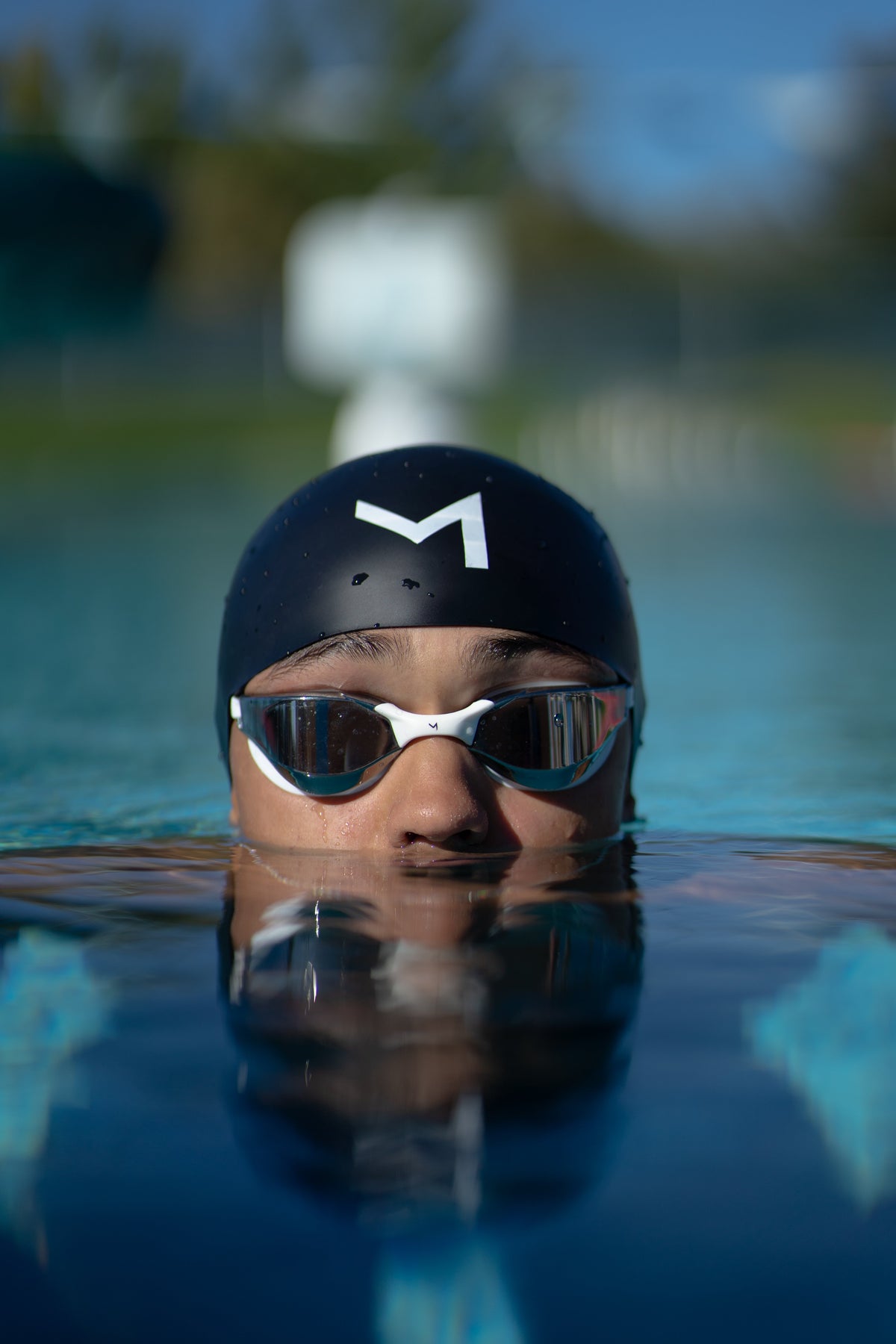 Movement Apex Soft Dome Racing Swim Cap - Front View