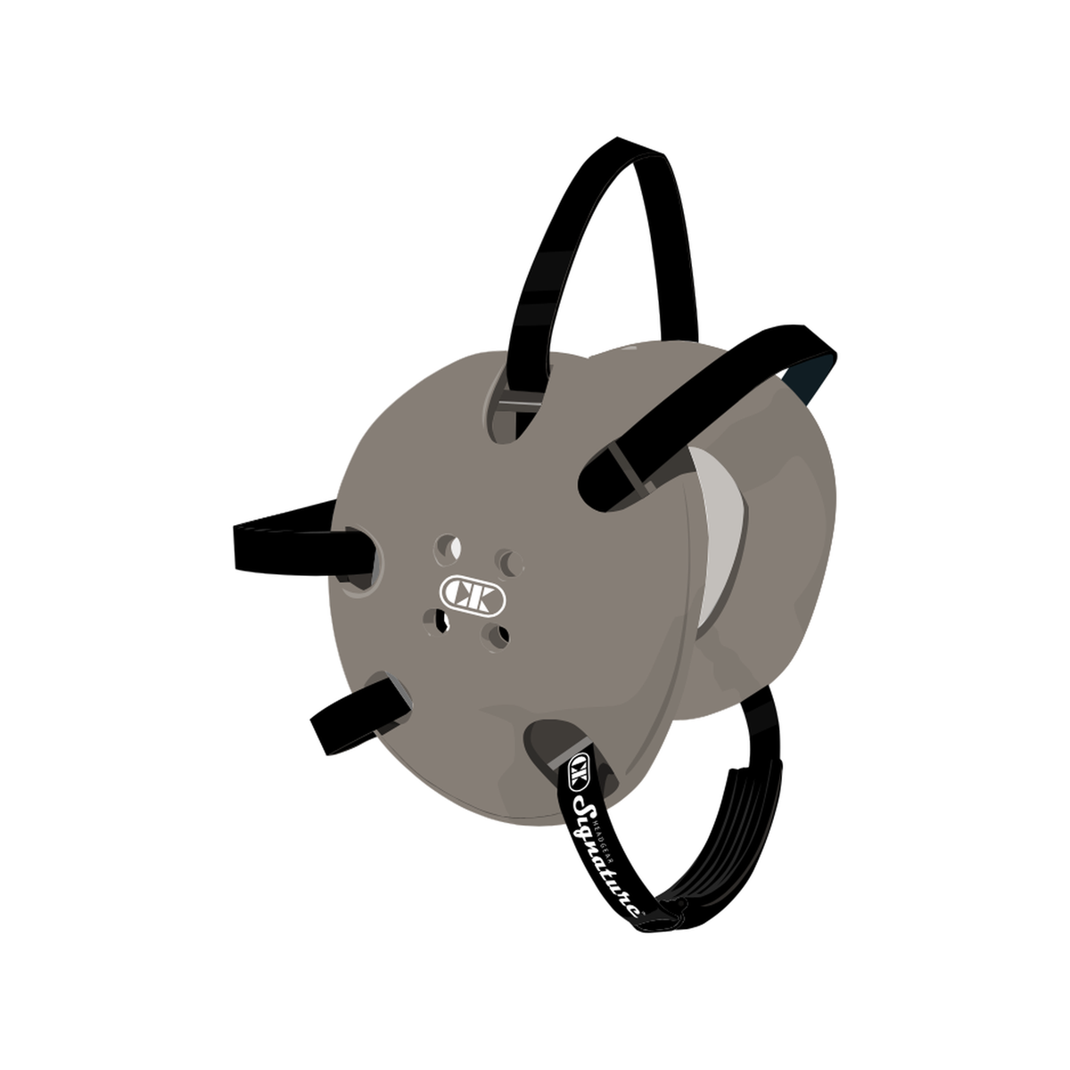 Cliff Keen CE58 Custom E58 Signature Wrestling Headgear in Metallic Silver/Black