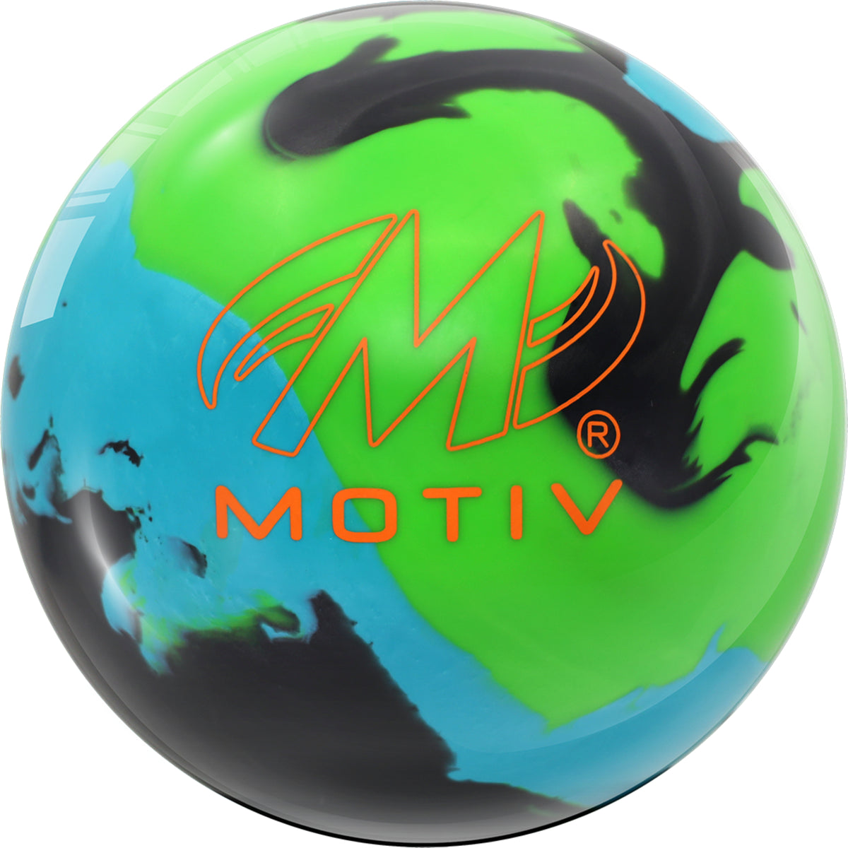 Motiv Ascend Pearl Reactive Bowling Ball | Black Green Teal