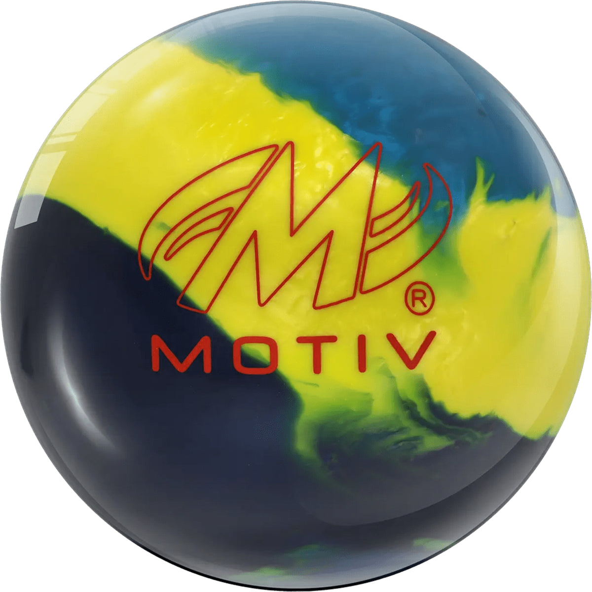Motiv Ascend Pearl Reactive Bowling Ball | Navy Teal Yellow