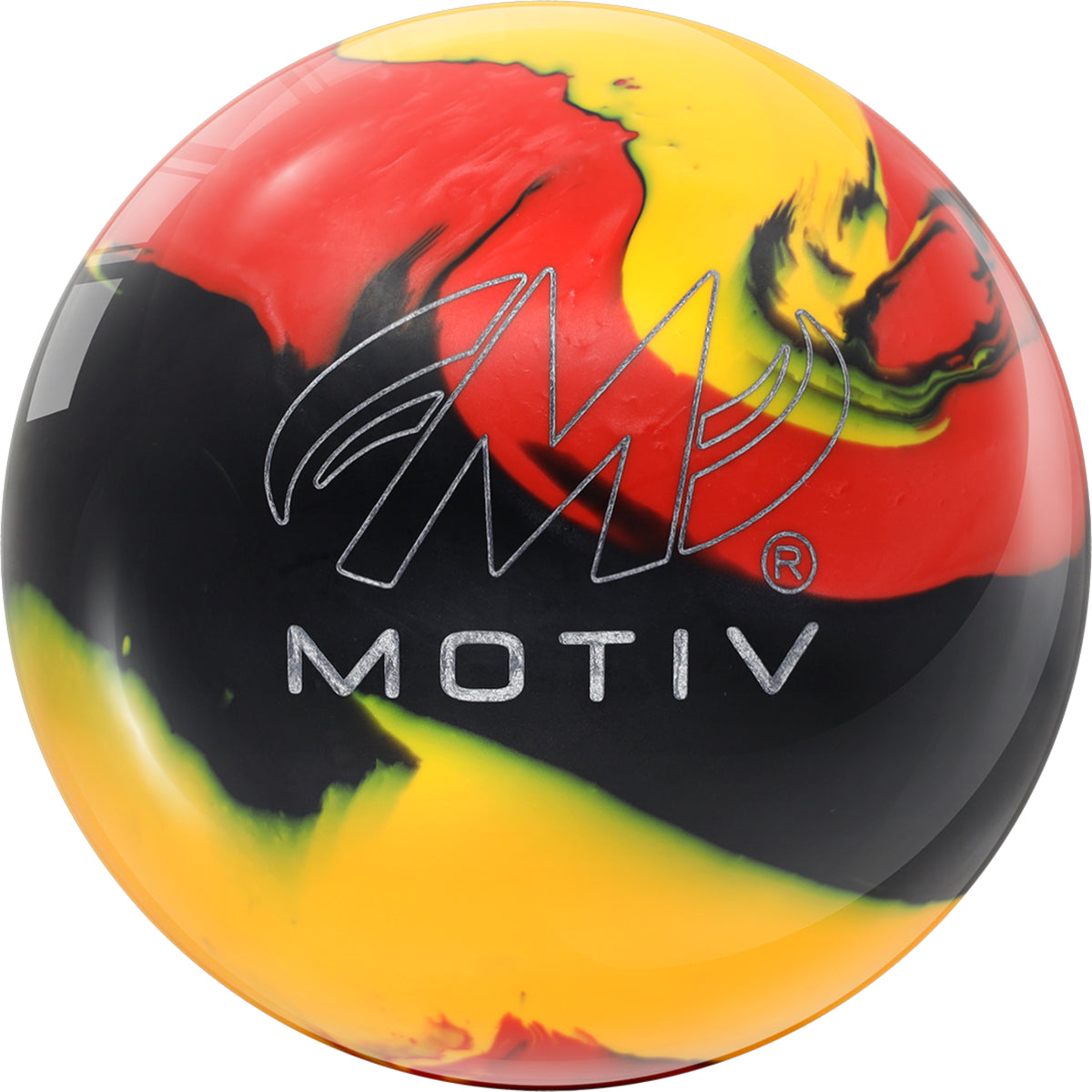 Motiv Ascend Pearl Reactive Bowling Ball | Red Black Tangerine