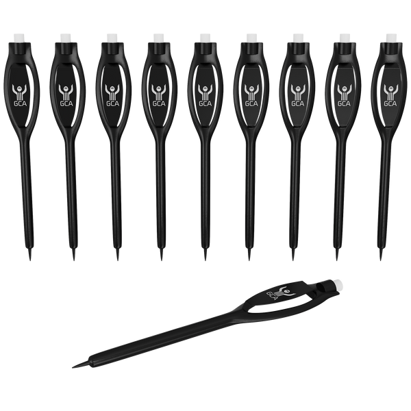 10 Pack Referee Pencils for All Sports Black Golf With Eraser Lacrosse Football Baseball Softball Soccer Umpire