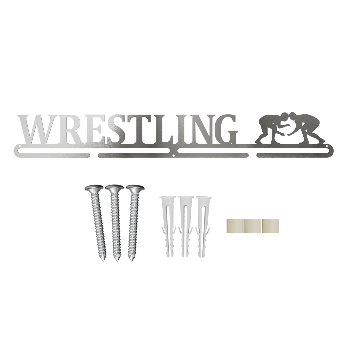 1 Bar Wrestling Medal Hanger with accessories screws mollies spacers