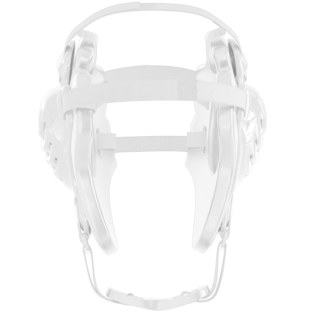 Great Call Athletics Youth Nelson Wrestling Headgear in White - strap harness view