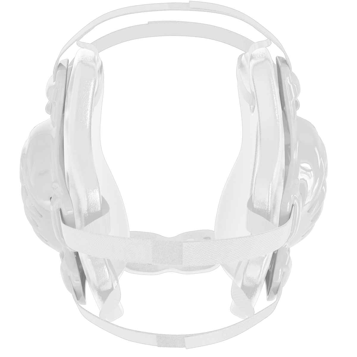 Great Call Athletics Youth Nelson Wrestling Headgear in White - back view