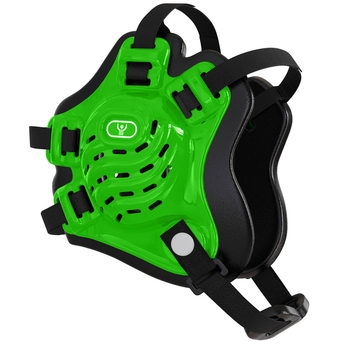 Great Call Athletics Nelson Wrestling Headgear Adult in Neon Green - front view
