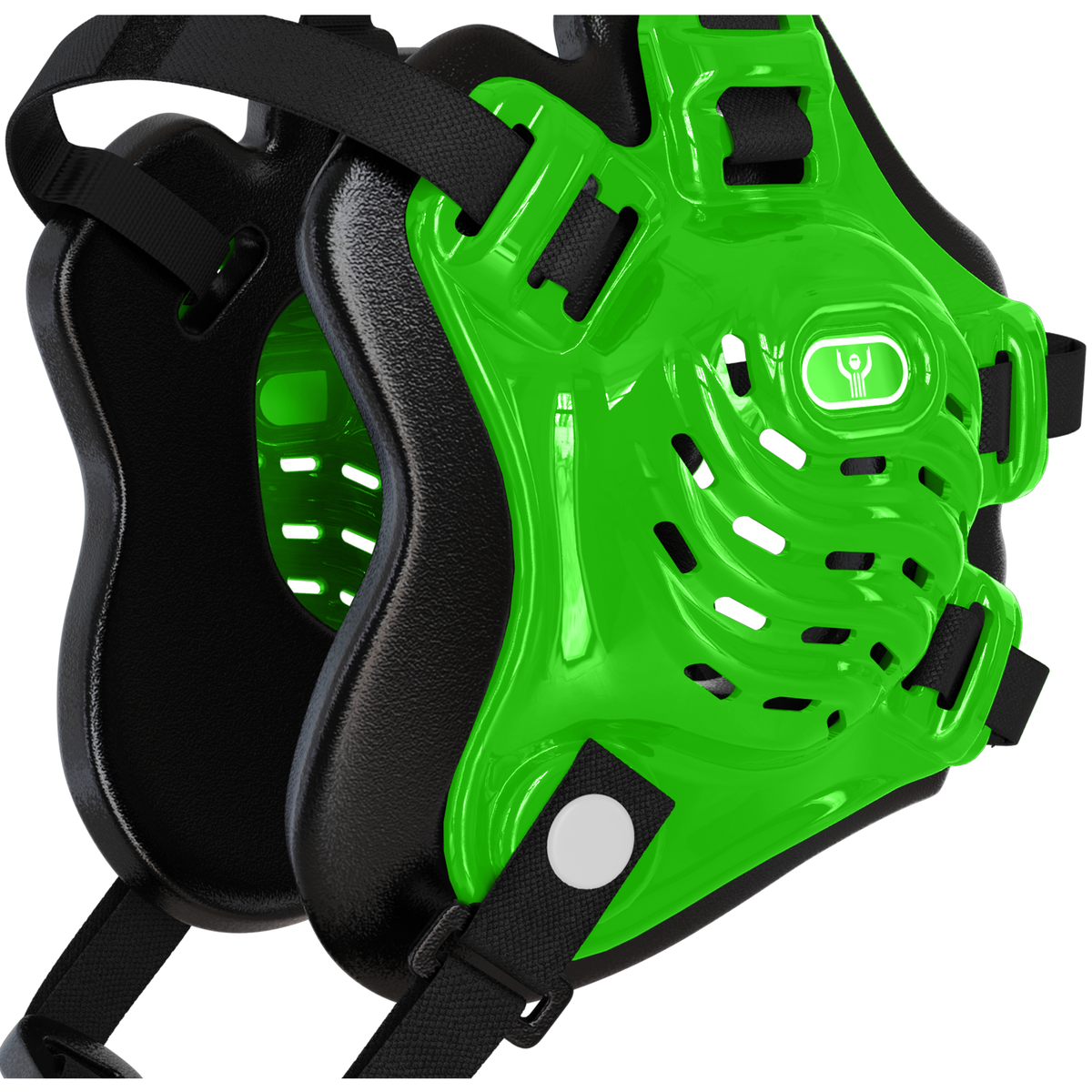 Great Call Athletics Nelson Wrestling Headgear Adult in Neon Green - right side view