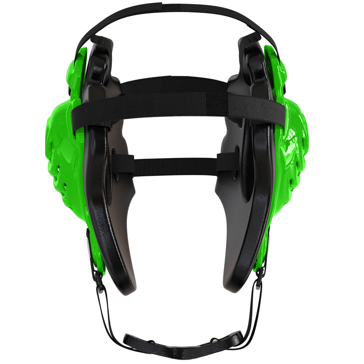 Great Call Athletics Nelson Wrestling Headgear Adult in Neon Green - back view