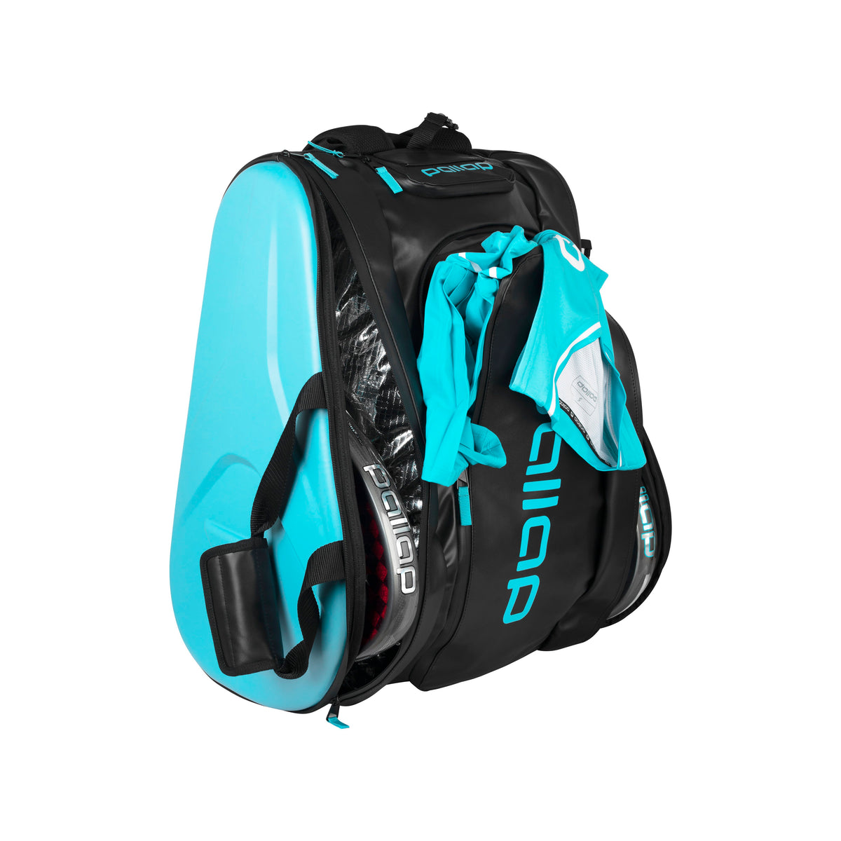Pallap Racket Bag 2.0 Black Cyan Blue - view 10