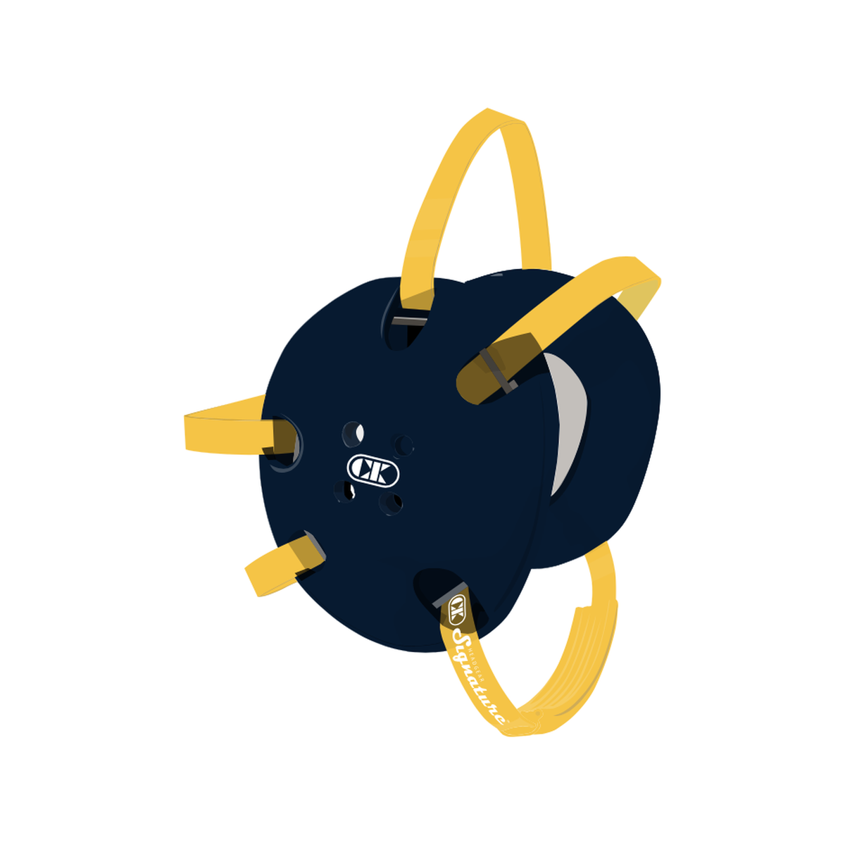 Cliff Keen CE58 Custom E58 Signature Wrestling Headgear in Navy/Light Gold