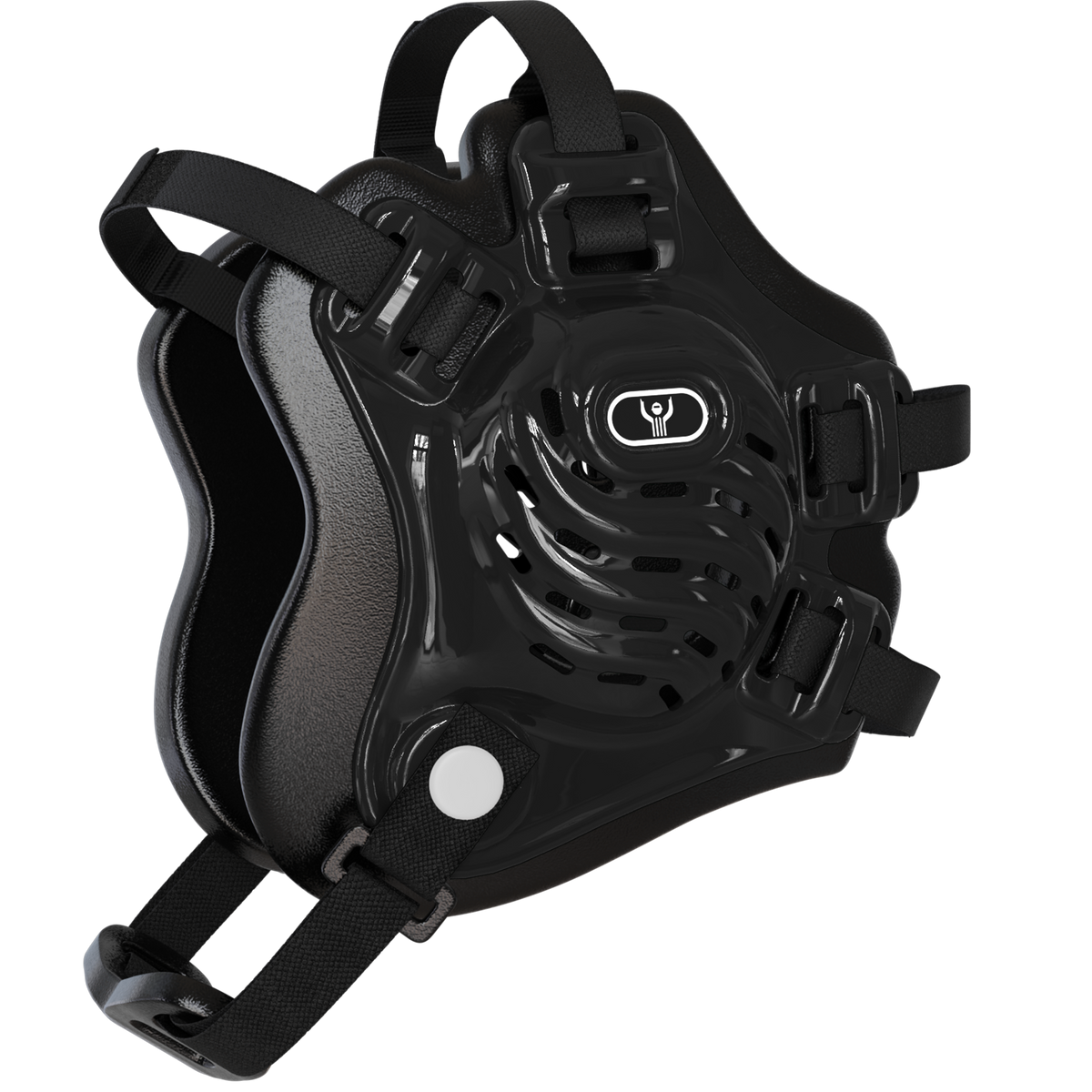 Nelson Wrestling Headgear in black with durable molded shell, adjustable padded straps, and ventilated ear protection designed for secure fit and match-day performance.