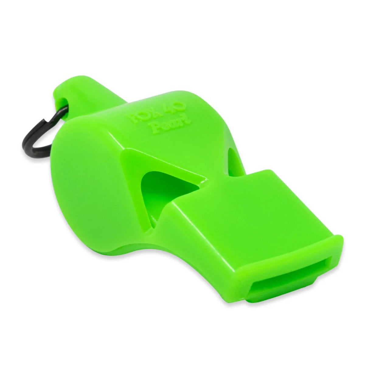 Compact safety whistle with key ring attachment, designed for dependable signaling in emergency and outdoor situations.