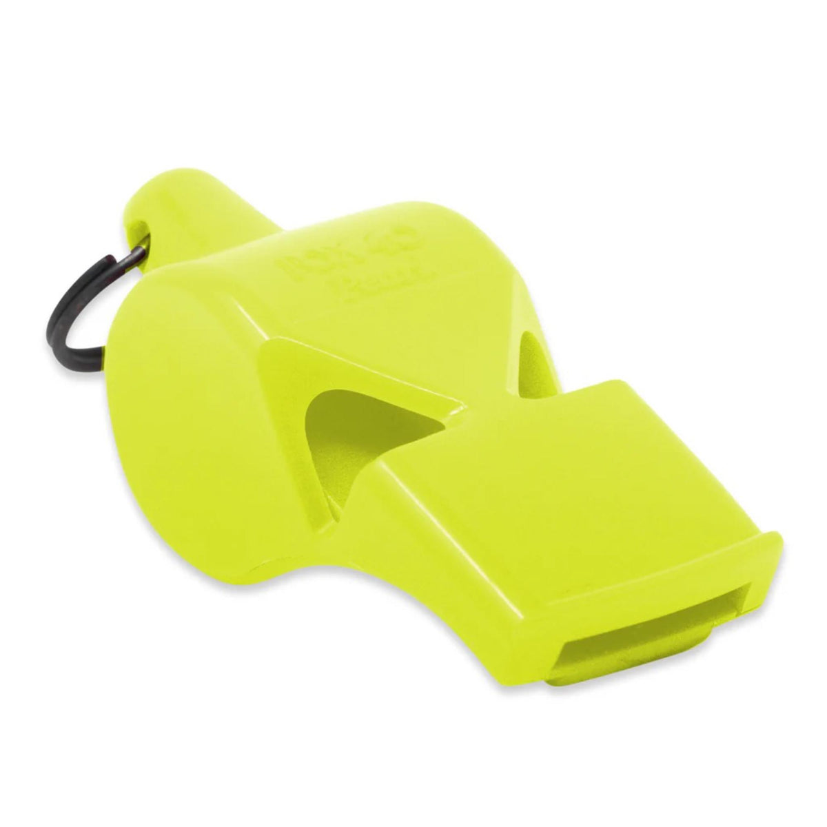 Compact safety whistle with key ring attachment, designed for dependable signaling in emergency and outdoor situations.