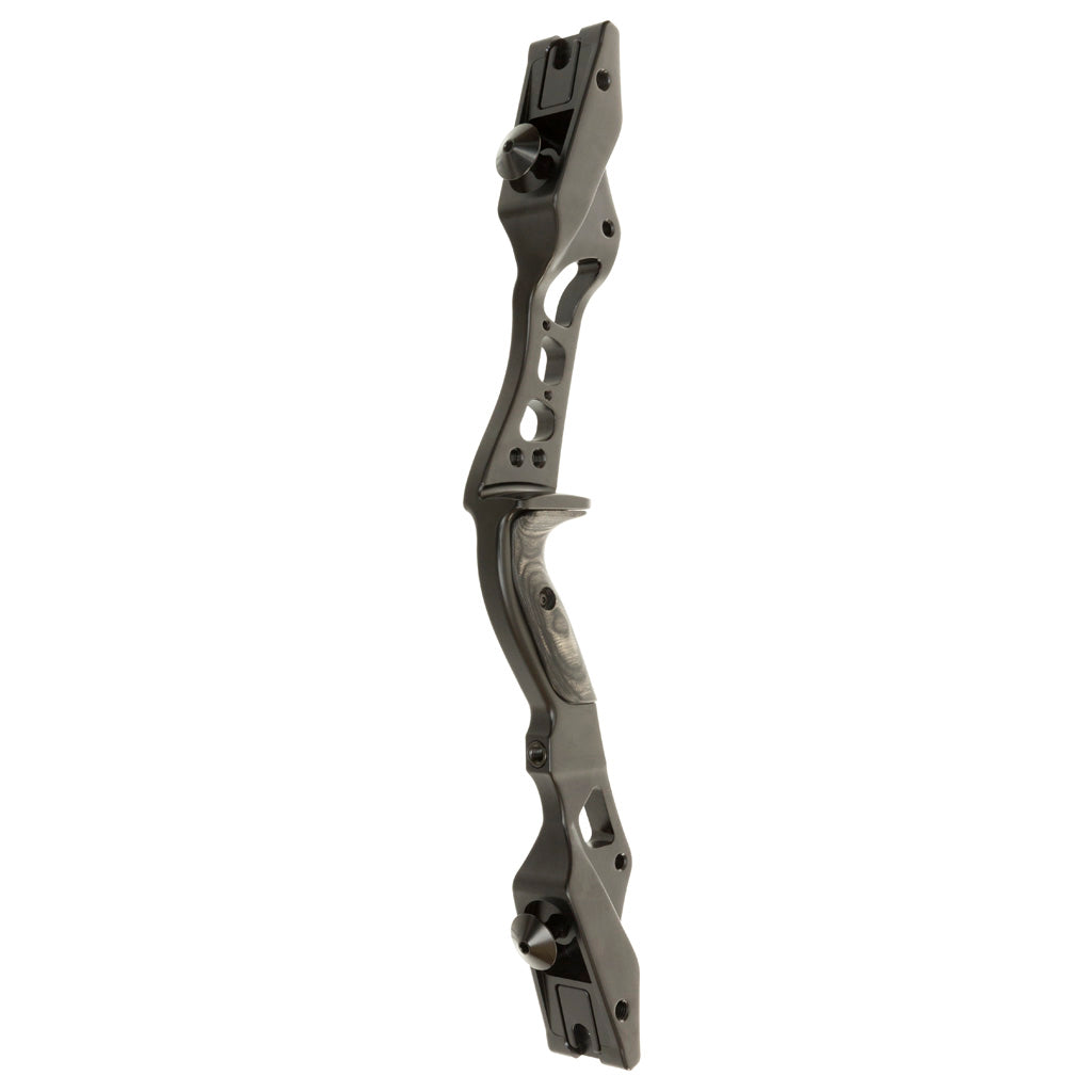 October Mountain Night Ridge ILF Recurve Riser in Black - Front View
