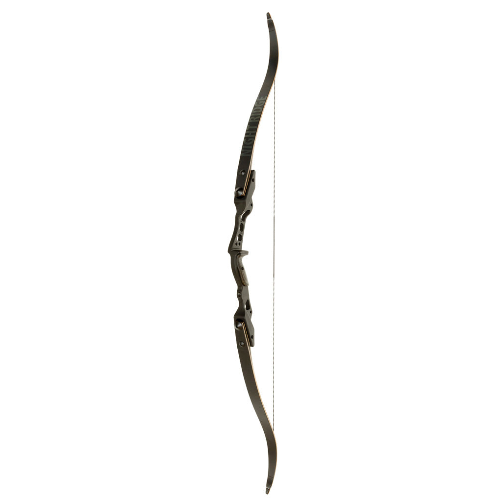 October Mountain Night Ridge ILF Recurve Bow in Black 60 in. 35 lbs. RH - Front View