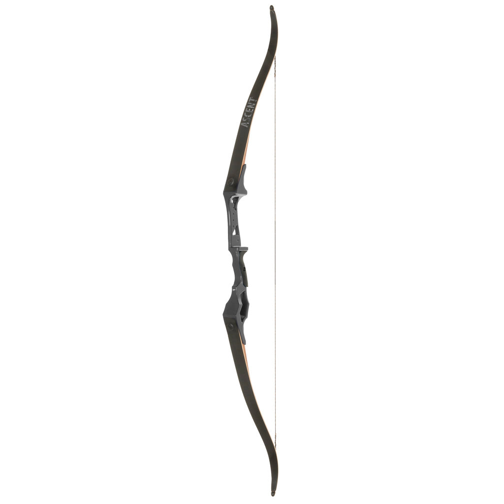 October Mountain Ascent Recurve Bow in Black 58 in. 40 lbs. RH - Front View