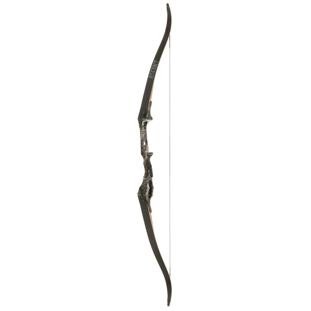 October Mountain Ascent Recurve Bow in Realtree EXCAPE 58 in. 50 lb. RH - Front View