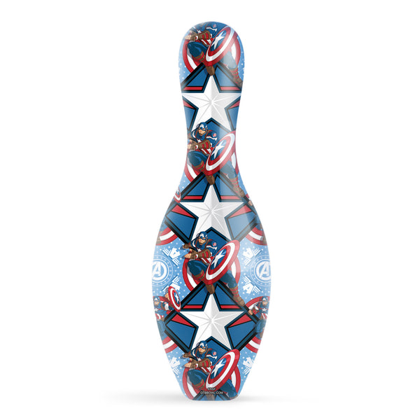 Marvel Avengers Captain America Pattern Bowling Pin