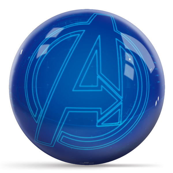 Marvel Avengers Blue Logo Bowling Ball