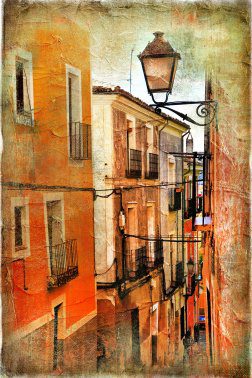 Naranja Paseo Outdoor Canvas Wall Art