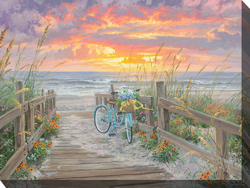 Early Riser Outdoor Canvas Wall Art