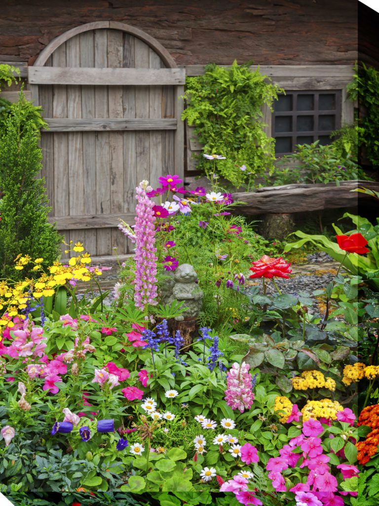 Rustic Garden Outdoor Canvas Wall Art