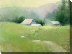 Field Of Green Outdoor Canvas Wall Art