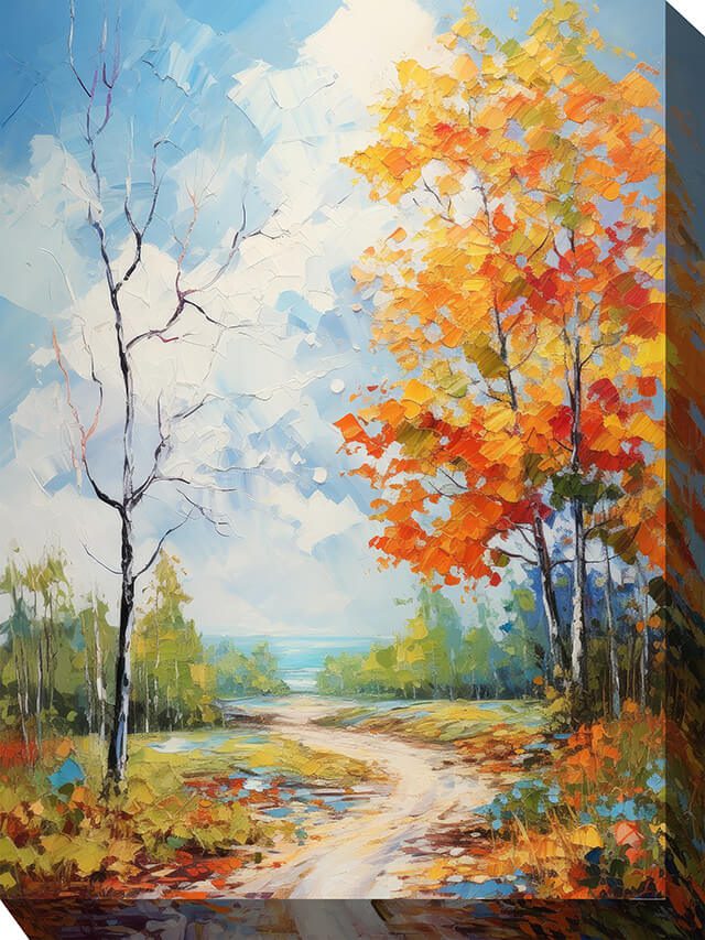 Going The Back Way Outdoor Canvas Wall Art