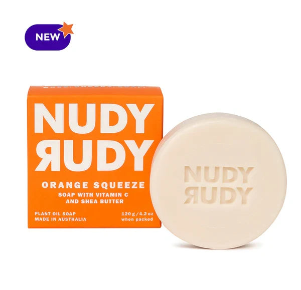Nudy Rudy Orange Squeeze Soap Bar, 4.2 oz