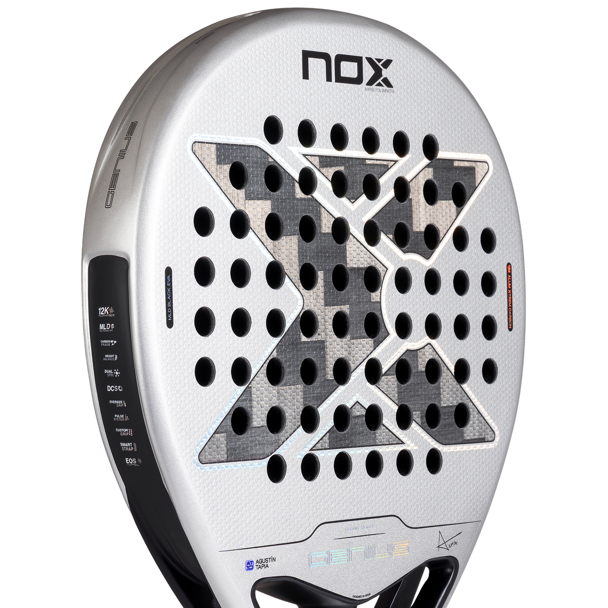 NOX AT10 Genius 12K Alum Xtrem 2027 Padel Racket by Agustin Tapia - Alternate View 12