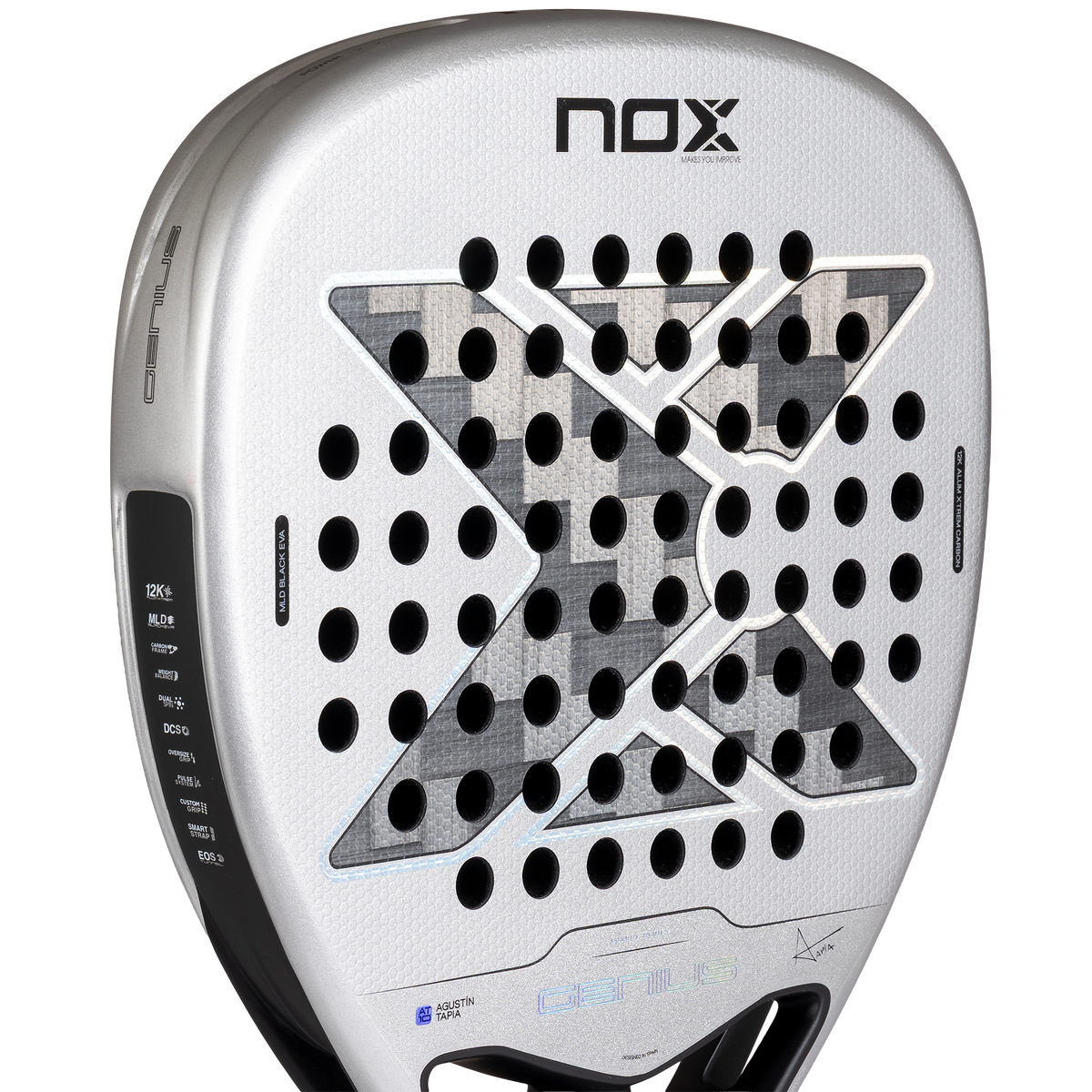 NOX AT10 Genius Attack 12K Alum Xtrem 2027 Padel Racket by Agustin Tapia - Alternate View 5