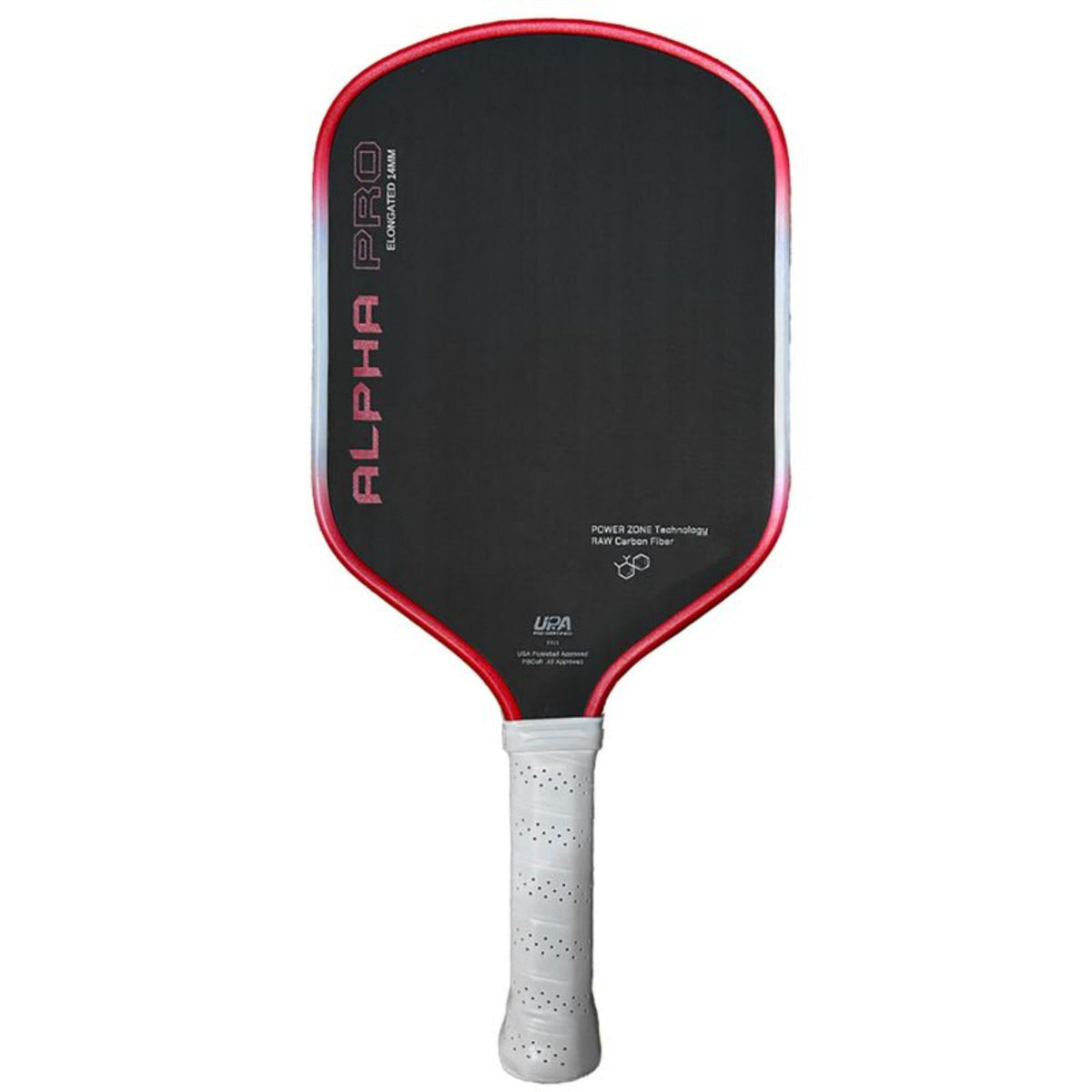 Engage Alpha Pro 16mm Pickleball Paddle in Red Flare - front view