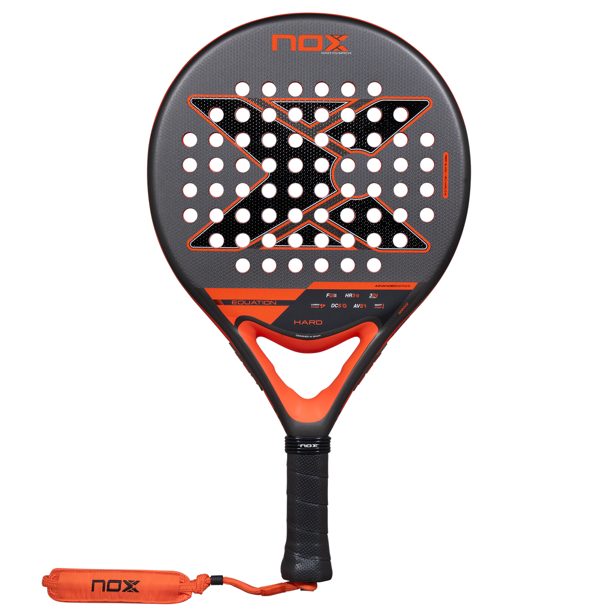 NOX Equation Hard Advanced 2027 Padel Racket - Front View