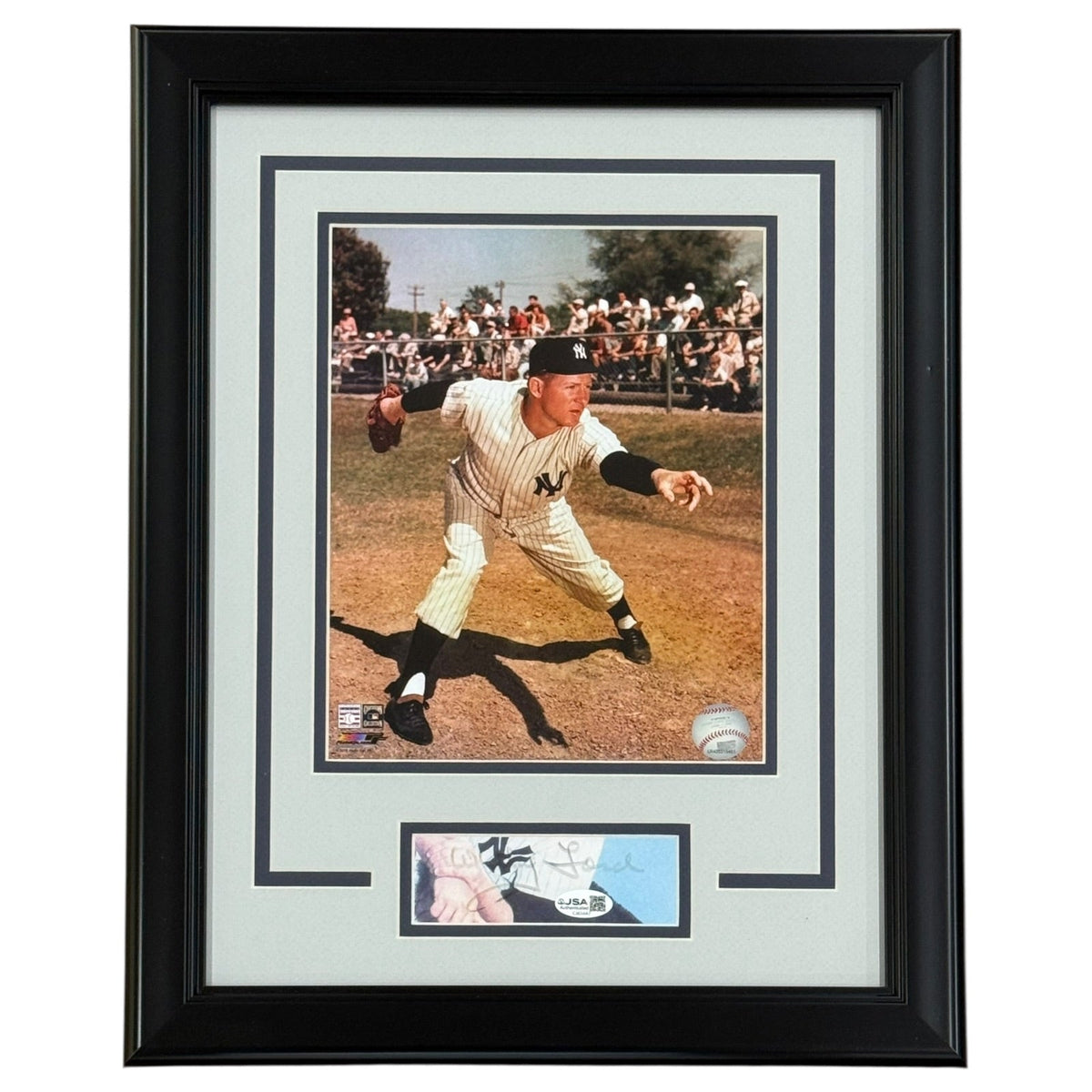 Whitey Ford Autographed New York Yankees Signature Series Frame - JSA