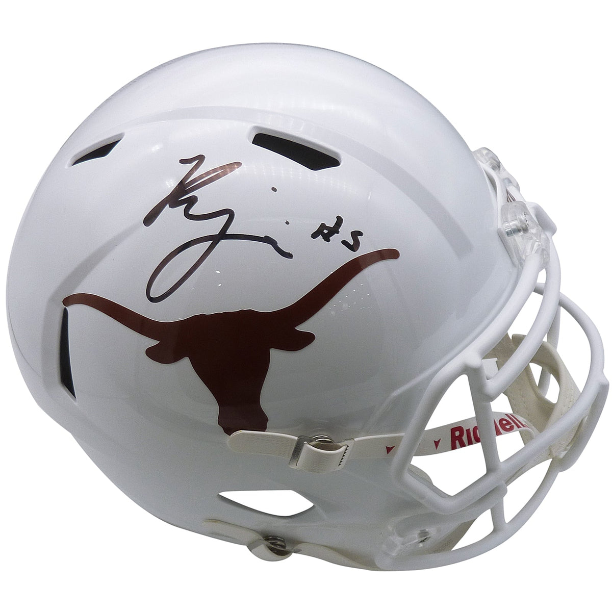 Bijan Robinson Autographed Texas Longhorns Mini Helmet - Beckett