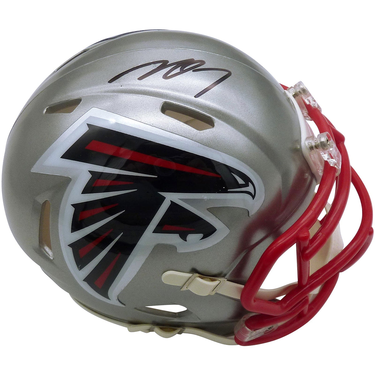 Michael Vick Autographed Atlanta Falcons (FLASH Alternate) Mini Helmet - Beckett