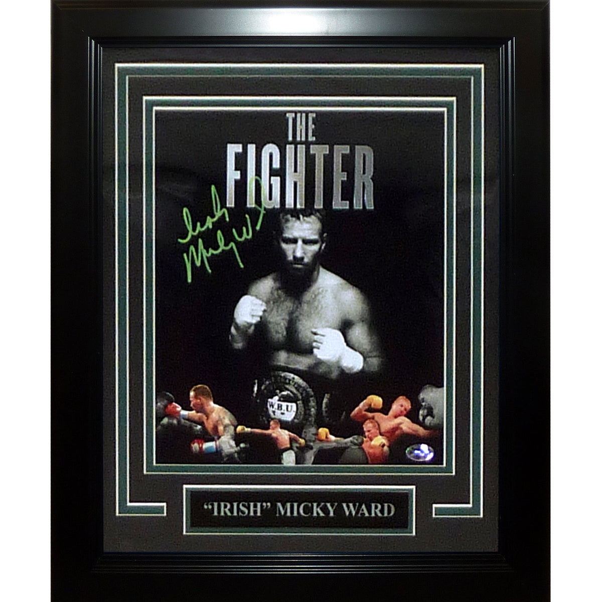 Micky Ward Irish Autographed Boxing Deluxe Framed 8x10 Photo "The Fighter" - JSA