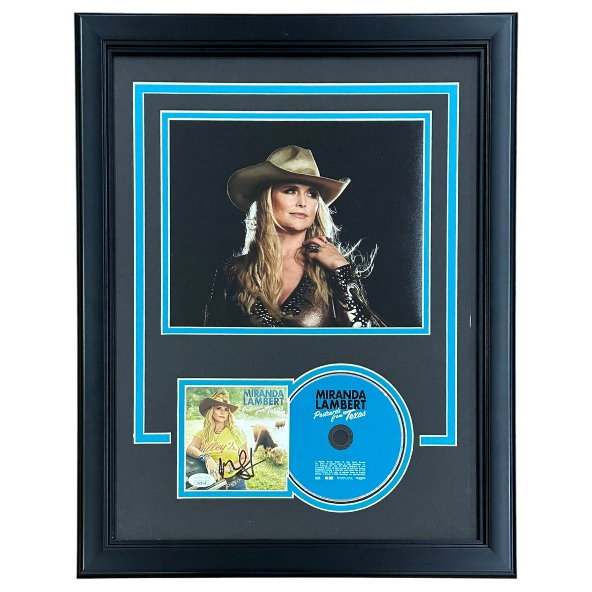 Miranda Lambert Autographed Postcards from Texas Deluxe Framed CD and Cover - JSA