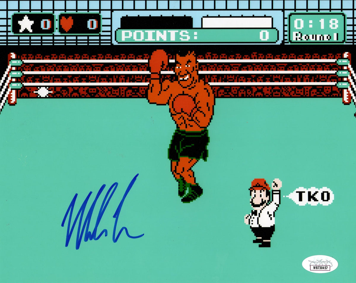 Mike Tyson Autographed Boxing (Nintendo Punchout) 8x10 Photo - JSA