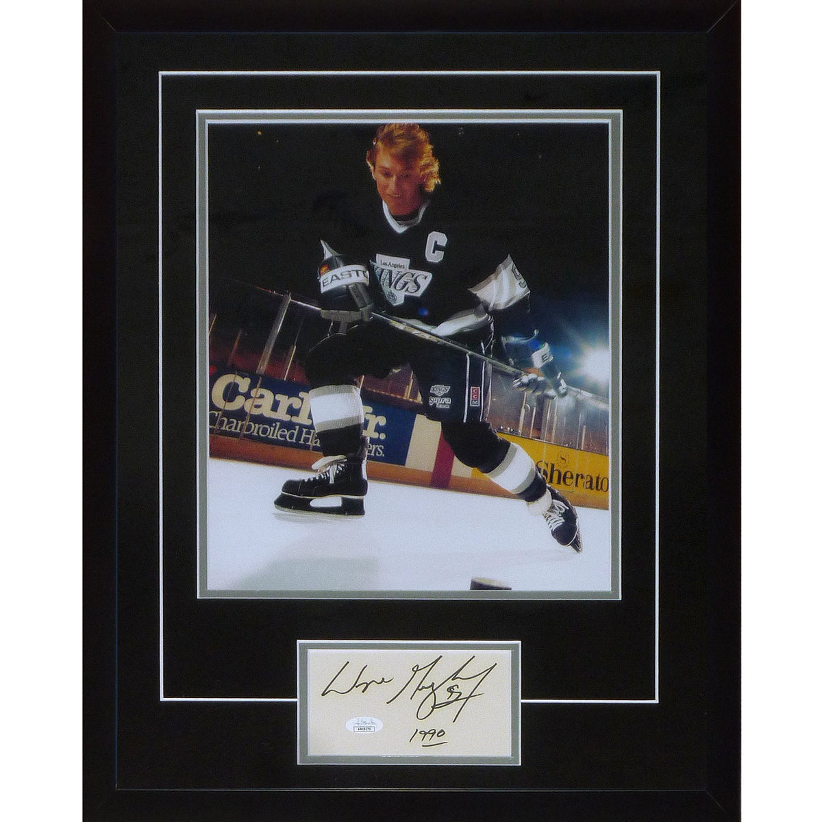 Wayne Gretzky Autographed Los Angeles Kings Framed 11x14 Piece - JSA
