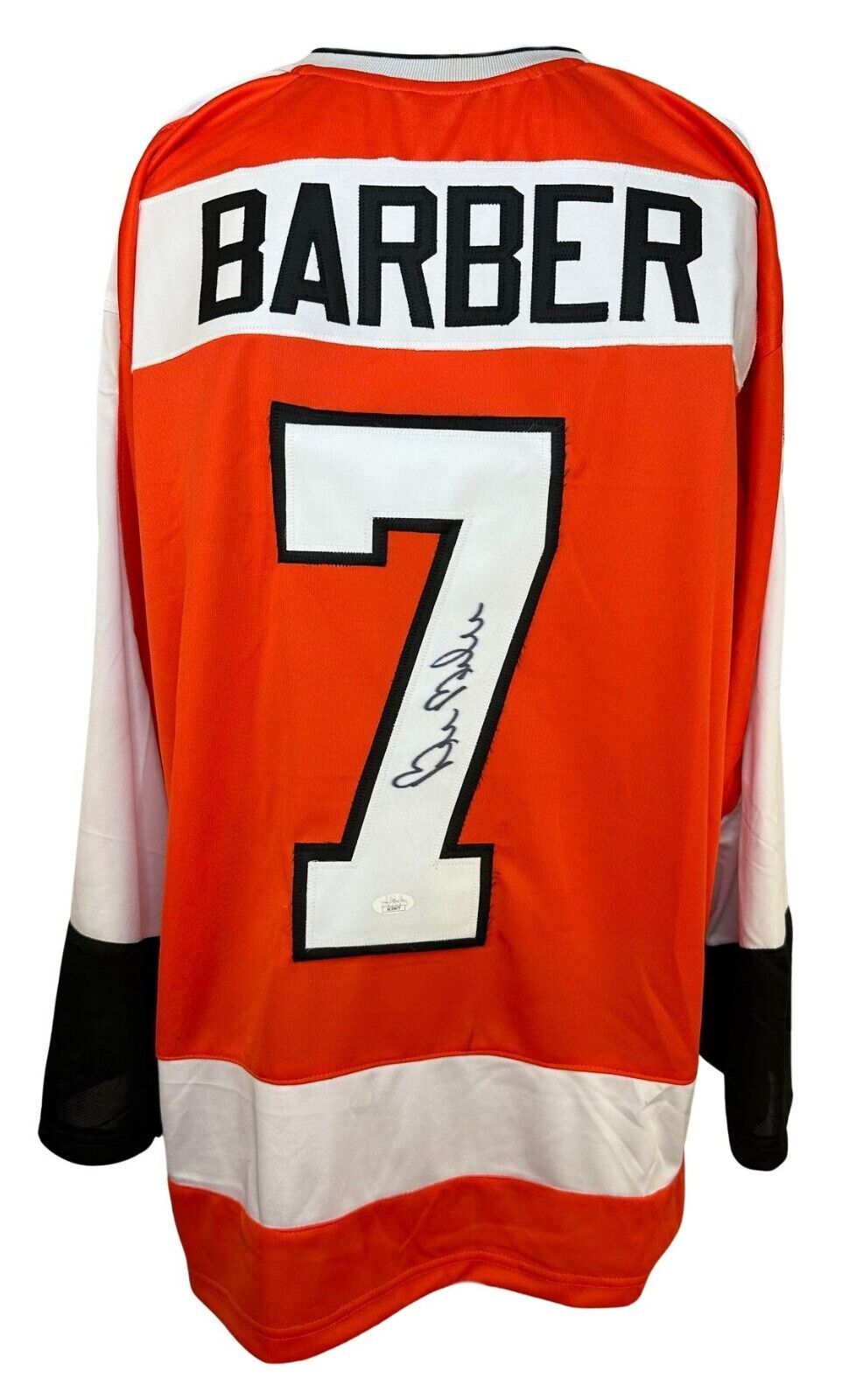 Bill Barber Autographed Philadelphia (Orange #7) Custom Jersey - JSA